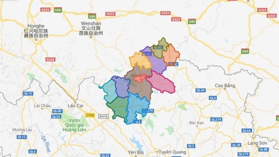 Hình ảnh giới thiệu sơ lược về Hà Giang với địa hình núi non hùng vĩ