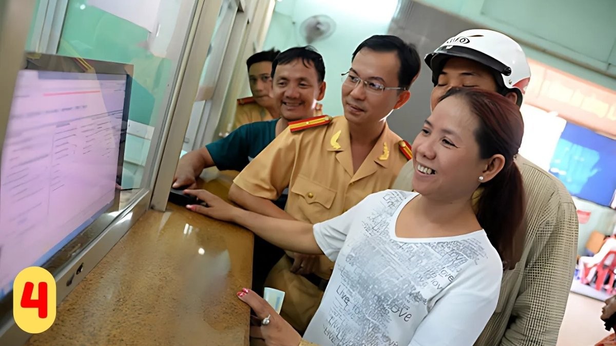 Bước 4: Bấm biển số xe máy và hoàn tất lệ phí tại Sóc Trăng