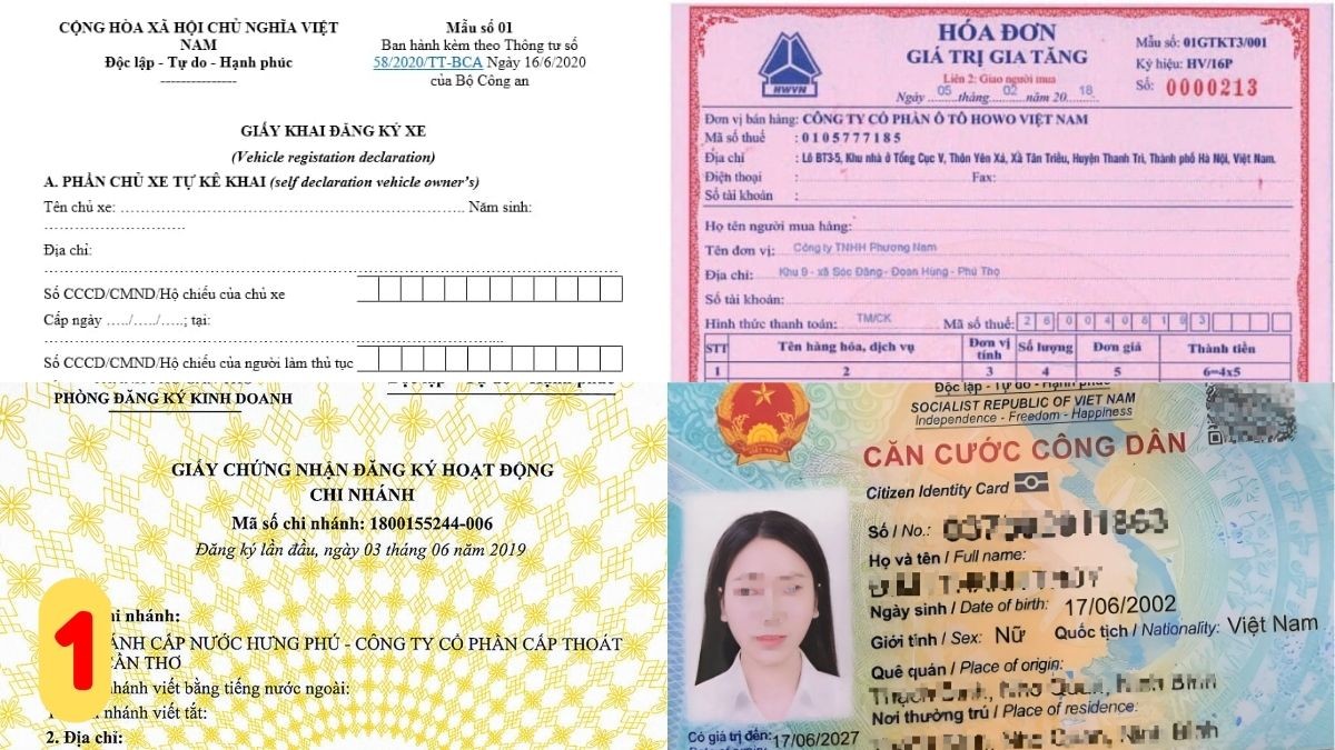 Bước 1: Chuẩn bị các giấy tờ cần thiết để đăng ký xe ô tô tại Sóc Trăng