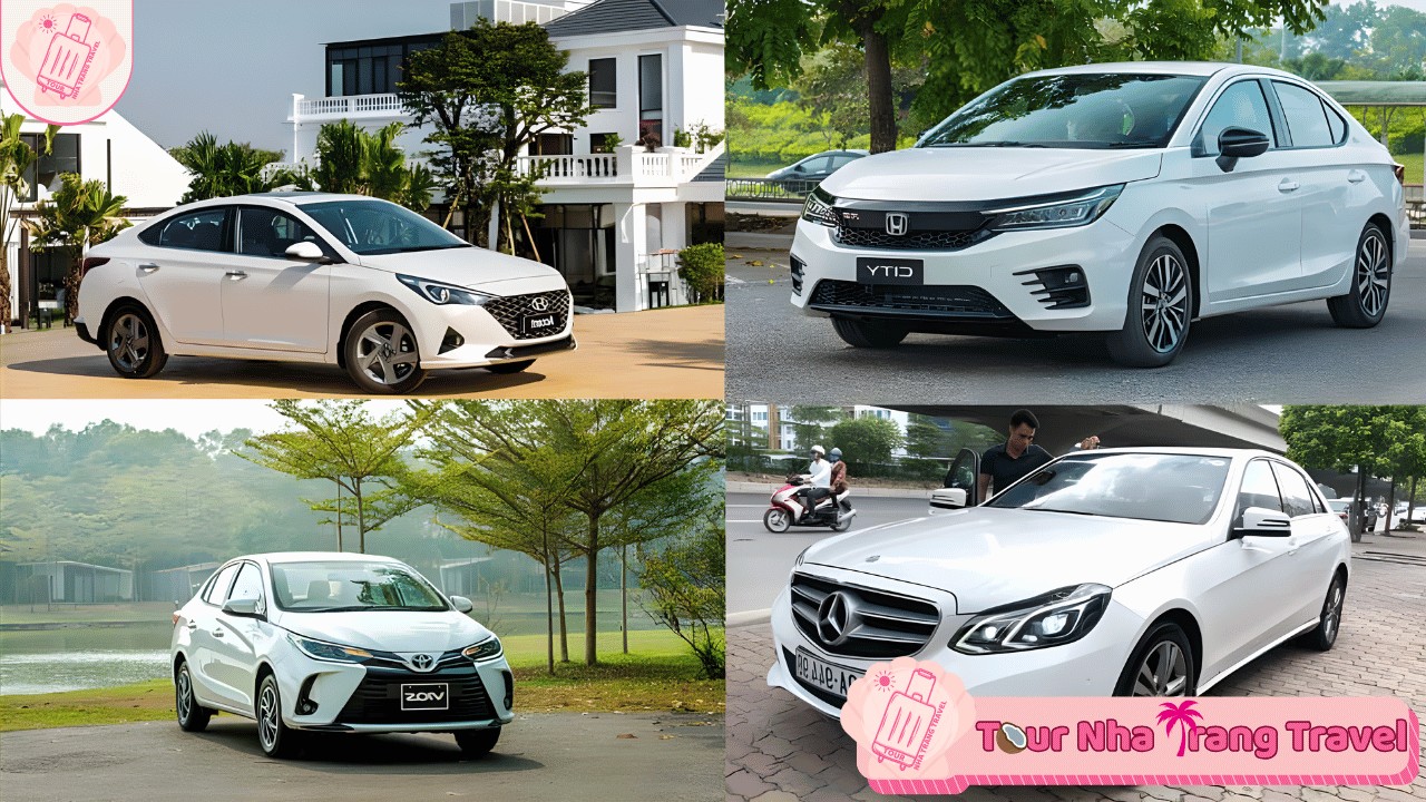 Dòng xe 4 chỗ đời mới, nội thất sạch sẽ tại Nha Trang
