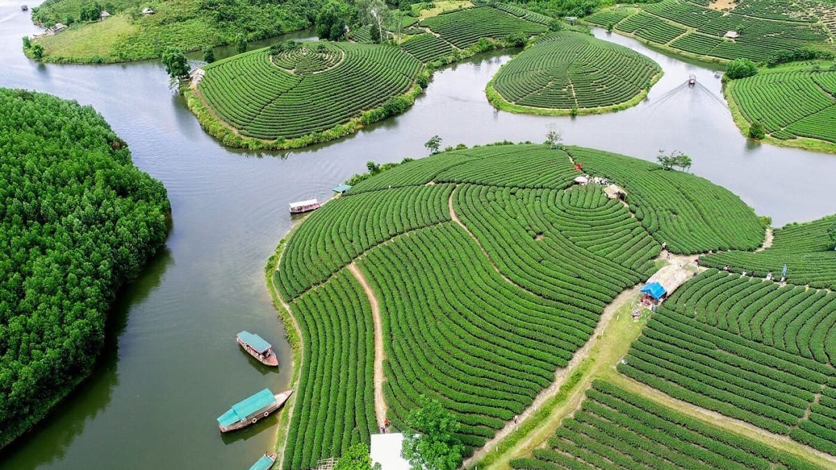 Một góc cảnh quan tự nhiên của tỉnh Nghệ An, với biển số 37 minh họa cho địa phương