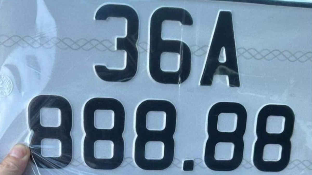 Quy tắc thể hiện của biển số xe 36