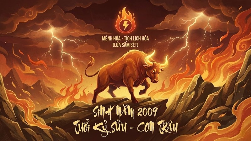 Kỷ Sửu 2009 mệnh Hỏa, tuổi con Trâu